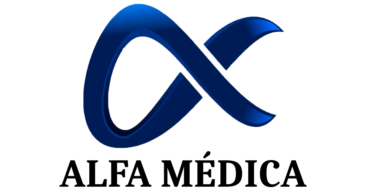 Logo empresa alfa medica